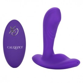 Фиолетовый вибромассажёр простаты Silicone Remote Pinpoint Pleaser